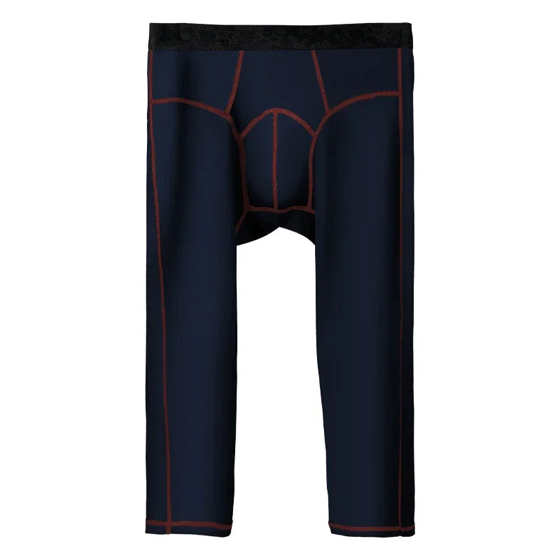 Leggings pour hommes pour l'automne et l'hiver : pantalons fins, serrés en polaire, sous-vêtements surdimensionnés et chauds