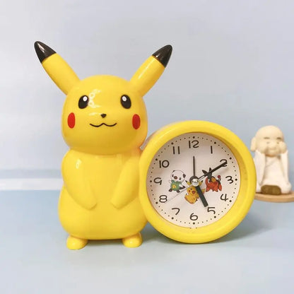Pikachu alarm clock for children primary and middle school students Pokemon clock bedroom bedside desktop Pikachu clock