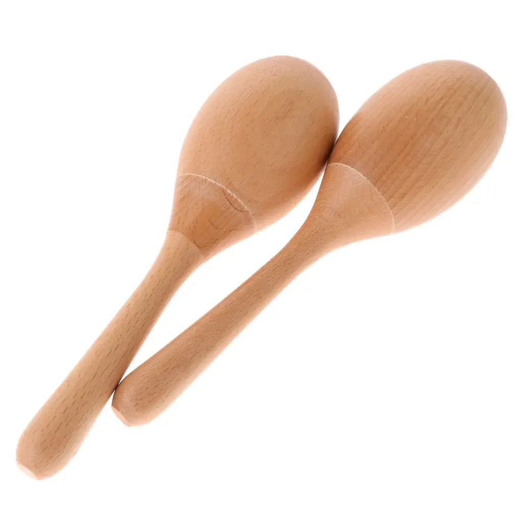 Marteau en bois Maraca Shaker, jouet musical, 2 pièces