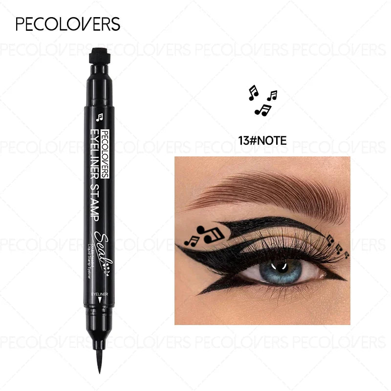 Stylo Eyeliner à Double tête, imperméable, adapté aux débutants, adapté au maquillage de noël, Halloween, saint-valentin, 1 pièce