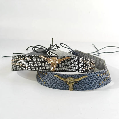 Bandes de chapeau de cowboy tressées pour hommes et femmes, ceintures de chapeau occidental/Fedora/Panama, bandeaux de cowboy, fourniture de remplacement faite à la main