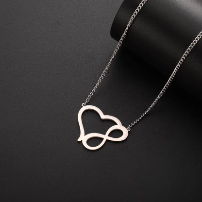 Skyrim Infinite Love Pendant Necklace Stainless Steel Women's Fashion Jewelry Necklace Couple Christmas Day Jewelry Gift