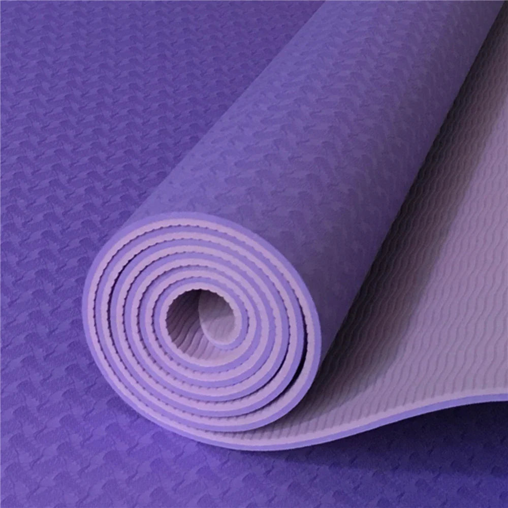Thi Wide Long TPE Yoga Mat for Men And Women Fitn Dance Anti-Slip Home Use Slightly Defective Exercise Equipment