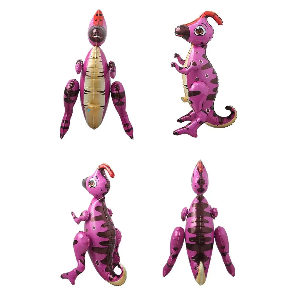 3D Self standing Dinosaur Tyrannosaurus Animal Balloons for Birthday Party Baby Shower Decoration Kit Inflatable Party Supplies