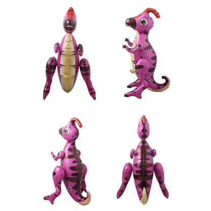 3D Self standing Dinosaur Tyrannosaurus Animal Balloons for Birthday Party Baby Shower Decoration Kit Inflatable Party Supplies