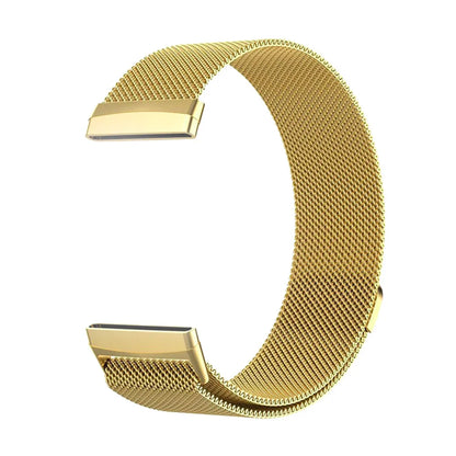 Bracelet à mailles milanaises en métal pour montre connectée Fitbit Versa 4/Versa 3 Bracelet officiel pour Fitbit Sense 2-1 Correa magnétique