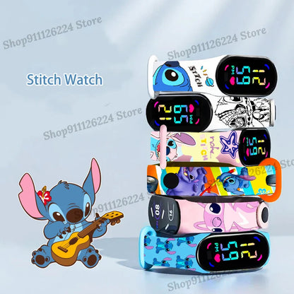 Montres Stitch pour enfants, filles, étanche, sport, écran tactile, pour femmes, horloge numérique étanche, bracelet, cadeaux exquis