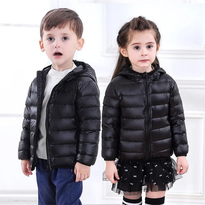 Enfants Garçons Bébé Vestes Légères à Capuche en Duvet Vêtements d'Extérieur Chauds Automne Enfants Filles Manteaux Imprimé Dinosaure Dessin Animé Vêtements Décontractés