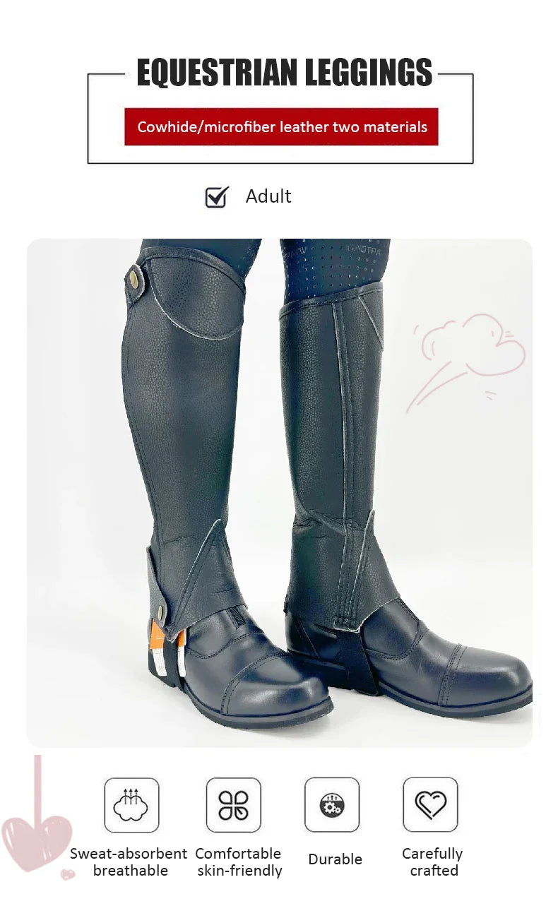 Guêtre d'équitation Pirate Knight Équipement équestre Couvre-botte en similicuir Médiéval Renaissance Steampunk