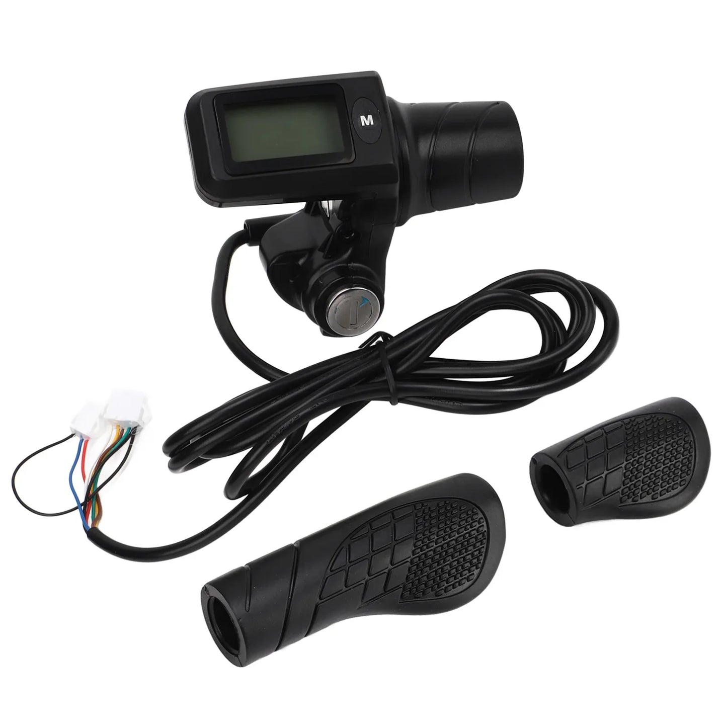 Poignée d'accélérateur pour scooter électrique, écran LCD, rétroéclairage, rappel de faible puissance, boutons de poignée d'accélérateur pour modification, 805mm, 22.5