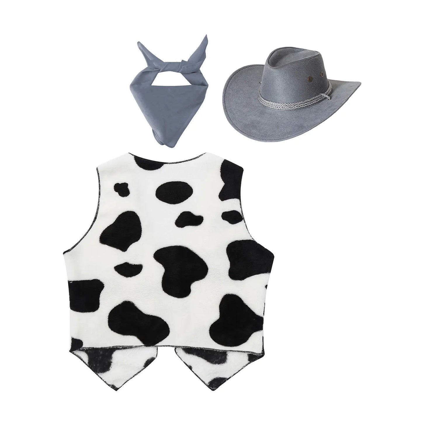 Costumes de Cowboy Western pour Enfants, Tenue de Cowboy pour Bol et Garçons, Chaps Pantalon avec Glaand Bandana Chapeau, Cowgirls fur s Up, ixd'Halloween