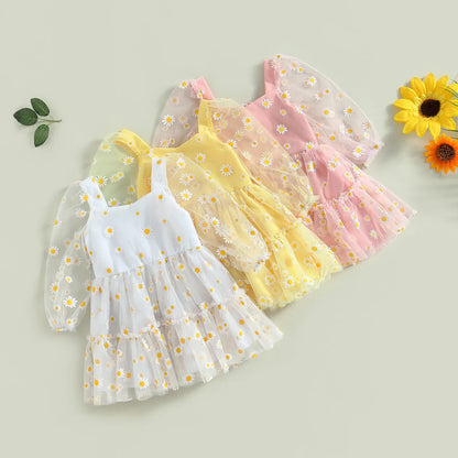 Pudcoco-Robe princesse en tulle à manches longues pour bébé fille, robe trapèze pour tout-petit, élégante, AndrPrint Destroy, maille, fête, 3M-3T