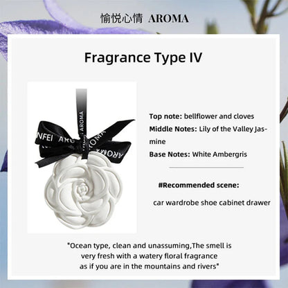 Ceramic Ornaments Aromatherapy Light Luxury Ancient Home Perfume Diffuser Stone Tablet Plaster Car Fragrance Pendant