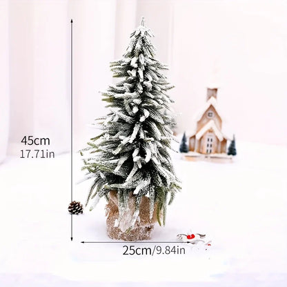 Christmas Creative Mini Snow Fir Small Christmas Tree Christmas Tree Decorations Restaurant Bar Interior Decoration Supplies