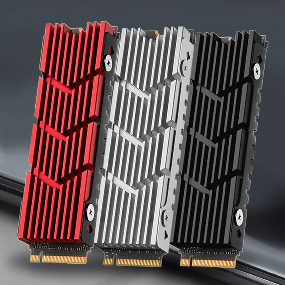 Dissipateur thermique pour SSD NVMe M.2, dissipateur thermique en aluminium pour disque dur M.2 2280 avec pad thermique en silicone pour PC / PS5 SSD PCIE 2280