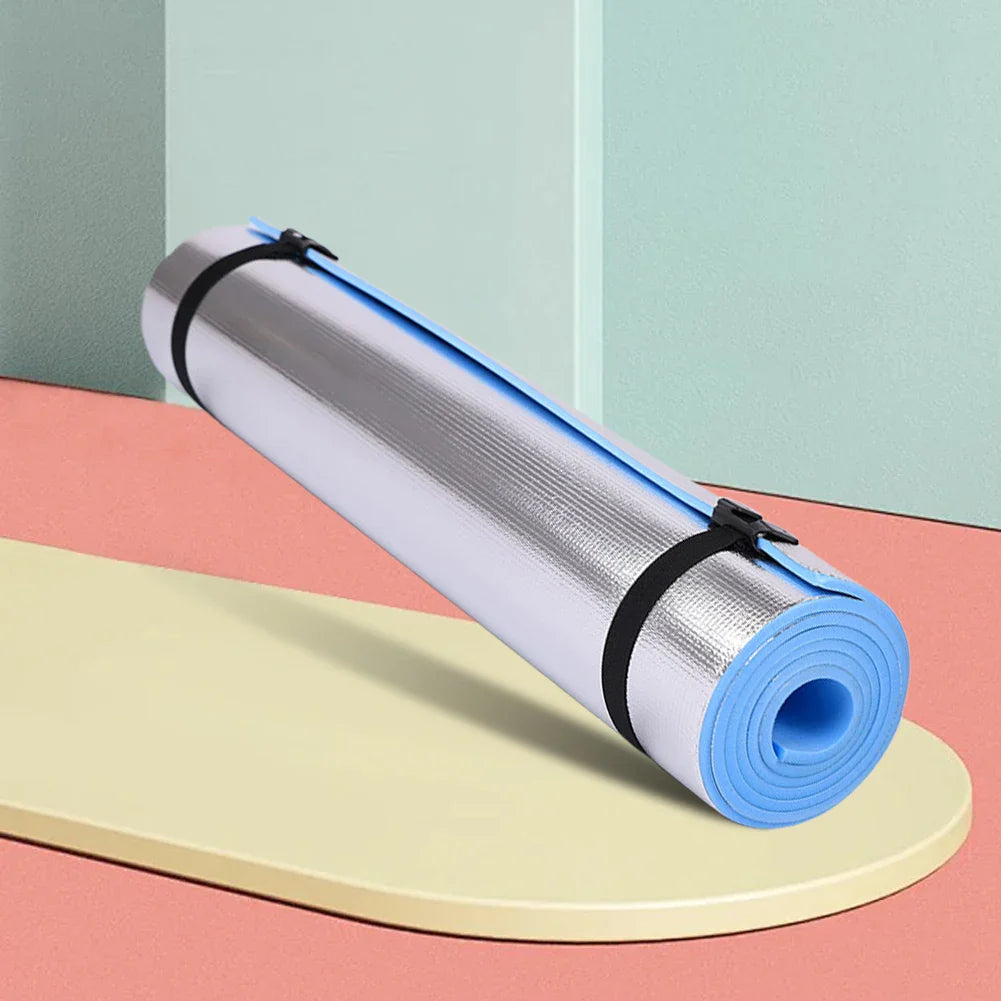 Tapis de yoga imperméable, tapis de yoga résistant à l'humidité, tapis de pique-nique de camping épaissi, multifonction portable pour exercices de fitness