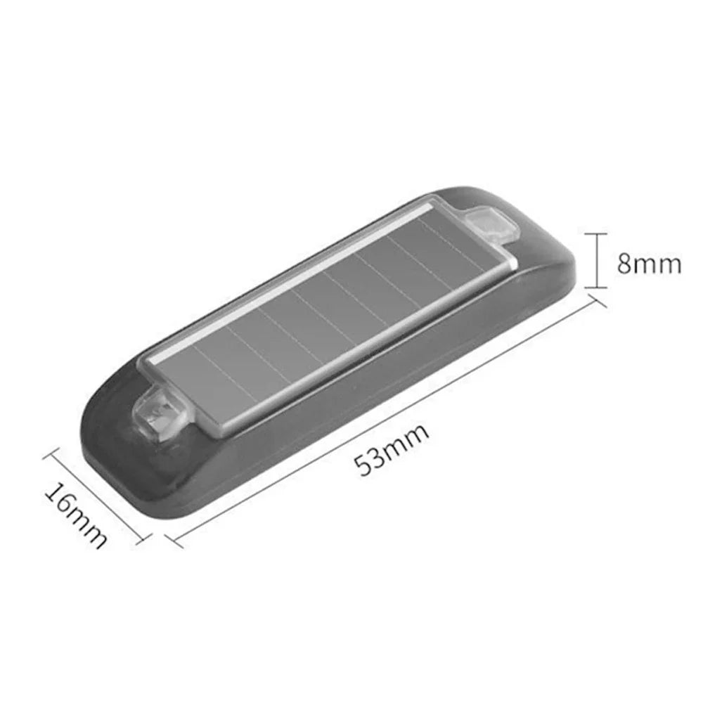 Mini LED énergie solaire voiture voyant d'avertissement nuit sécurité simulée alarme sans fil antivol lampe d'avertissement clignotant lampe d'alarme factice