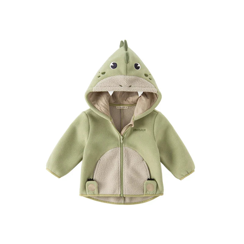 Dave Bella Cute Animal Shape Children Hoodie Cartoon Boys Girls Coat Autumn Warm Hooded Outerwear Toddler Girl Clothes DBX14462