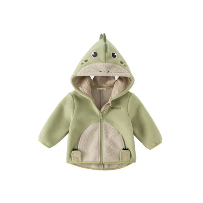 Dave Bella Cute Animal Shape Children Hoodie Cartoon Boys Girls Coat Autumn Warm Hooded Outerwear Toddler Girl Clothes DBX14462