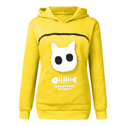 Sweatshirt Cat Lovers Hoodie Kangaroo Dog Pet Paw Pullovers Cuddle Pouch Sweatshirt Pocket Animal Ear Hooded Dropshipping