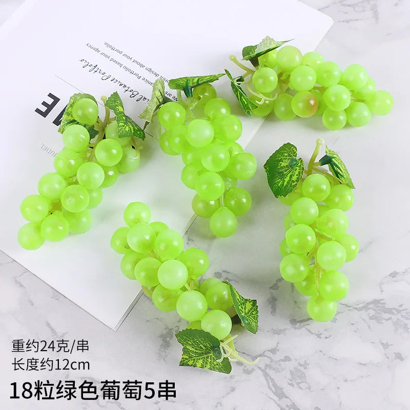 5PCS 12/18/24/36/60/85/100 Heads Artificial Grapes Christmas Halloween Wedding Party Home Garden Hanging Decoration Fake Fruits