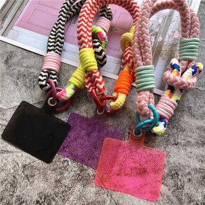 Cell Phone Wrist Strap With Patch Bracelet Telephone Lanyard Small Fresh Smartphone Strap Bag Cellular Pendant Premium Keychain