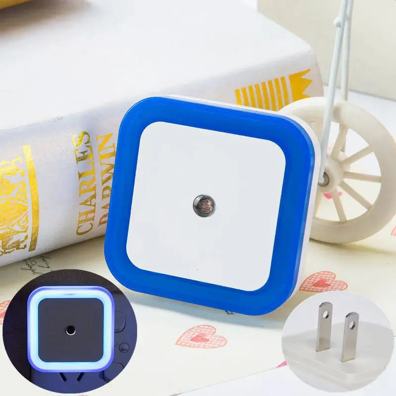 Mini veilleuse LED sans fil avec capteur, prise EU/US, éclairage décoratif pour chambre d'enfant, salon