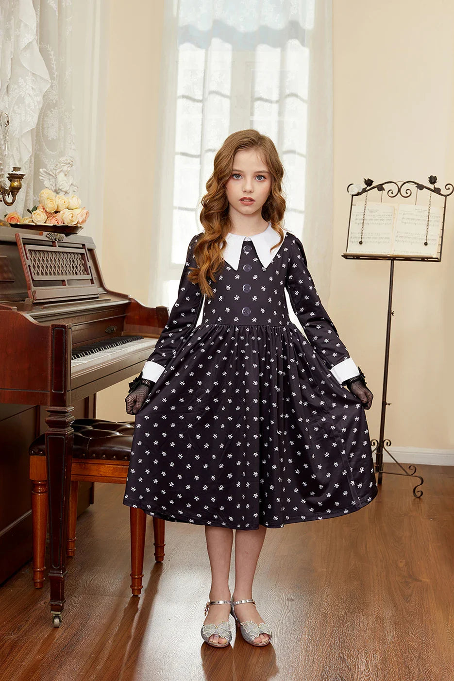 Robe de princesse pour filles, robe d'anniversaire à volants pour enfants, robe de Noël pour enfants,  spectacle, robes de cosplay fantaisie