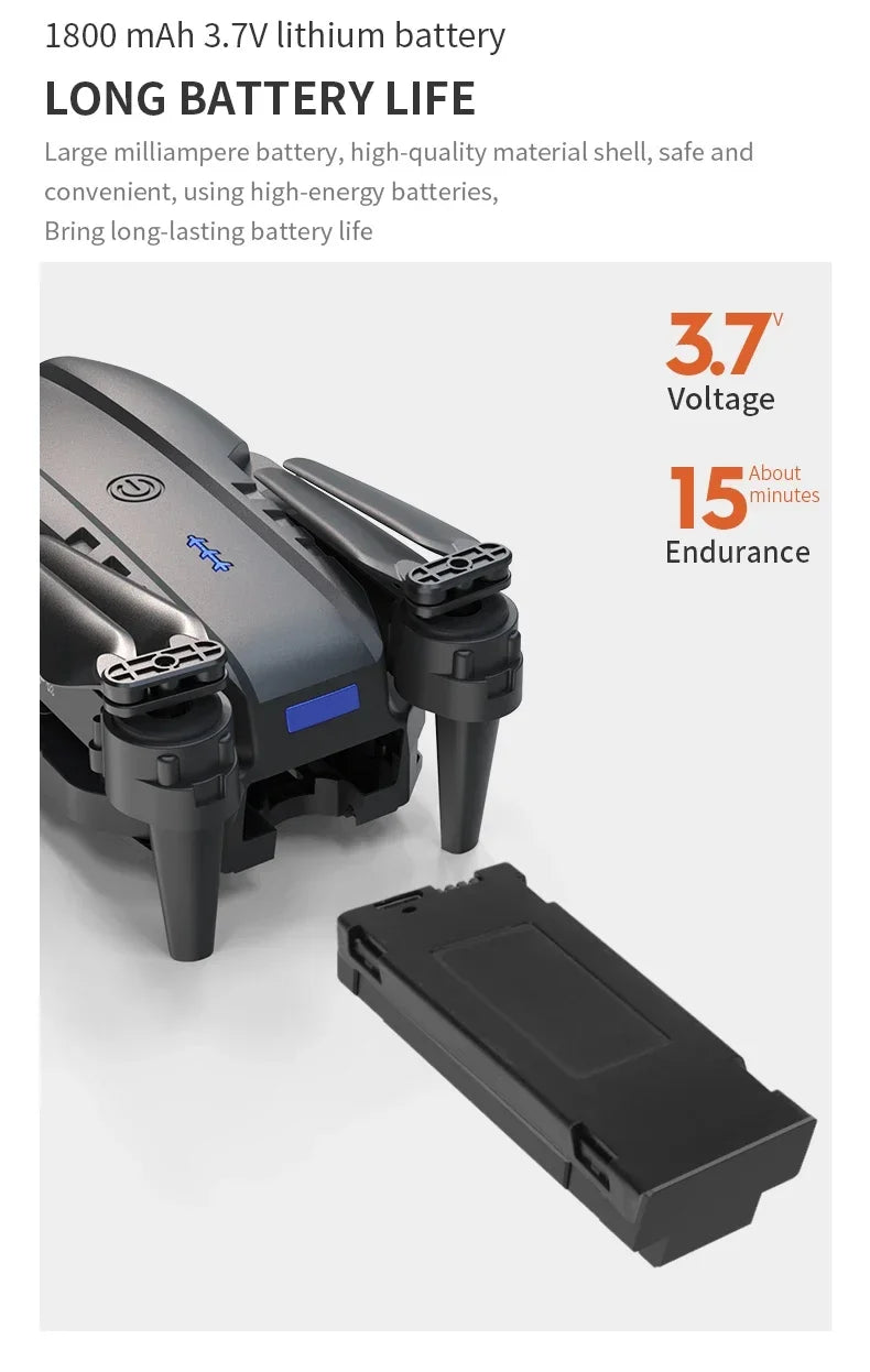 Drone RC E99Pro 4K avec caméra HD grand angle 2024 P, hélicoptère pliable, WIFI FPV, jouet cadeau recommandé, 1080