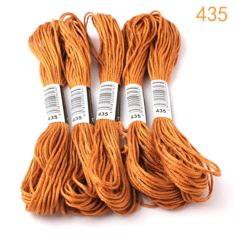 433---581--10 pcs cross-stitch  Embroidery Thread Floss Sewing Skeins Craft DIY Bracelet braided