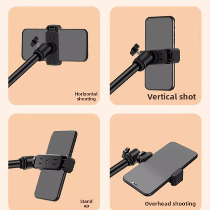 Trépied de lumière de diffusion en direct à lumière LED 360 °   Lumière de remplissage réglable pour téléphone Portable, lumière supplémentaire réglable et Portable douce