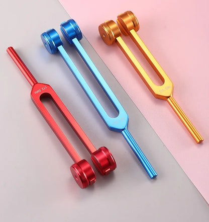 Ensembles de diapasons Chakras colorés, diapason de guérison, fourchettes de méditation en alliage d'aluminium, Instruments de Percussion portables