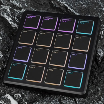 Contrôleur MIDI sans fil Portable M-VAVE SMC-PAD, 16 tampons, Percussion appropriée, DJ, arrangeur de musique, contrôleur de clavier
