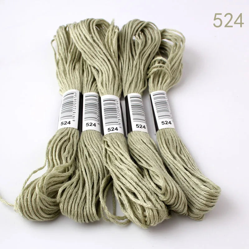 433---581--10 pcs cross-stitch  Embroidery Thread Floss Sewing Skeins Craft DIY Bracelet braided
