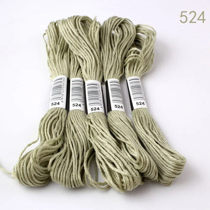 433---581--10 pcs cross-stitch  Embroidery Thread Floss Sewing Skeins Craft DIY Bracelet braided