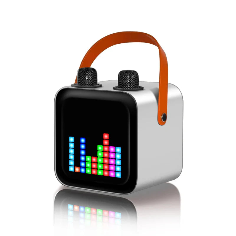 Best-Selling Karaoke Speaker Machine with Two Wireless Microphones & LED Screen，Minimum Order Quantity 2 Pieces