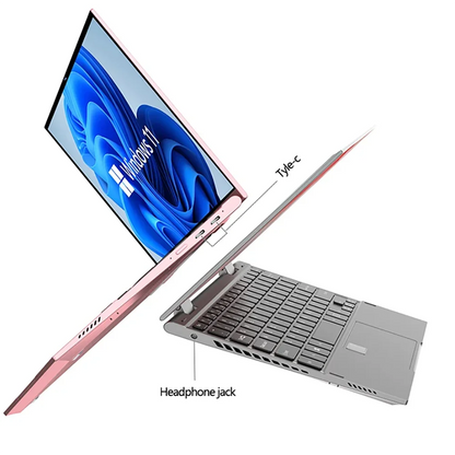 Oushedi 2-in-1 Tablet Laptop 10.9-inch Touch Screen 16GB DDR5 2TB SSD HD Camera Backlit Keyboard 360° Folding Intel N95 Laptop