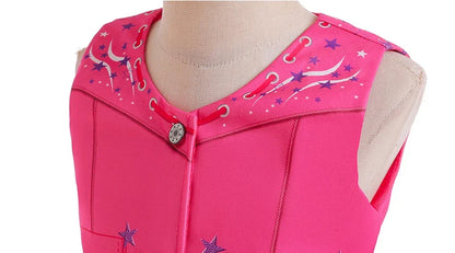 Robe de Cowgirl pour filles de 2 à 12 ans, Costume Barbei pour tout-petits, tenue de Cosplay, vêtements d'halloween