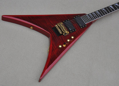 Custom High Quality 6-string Electric Guitars with Gold Tremolo Bridge, Red Body, Custom Offer