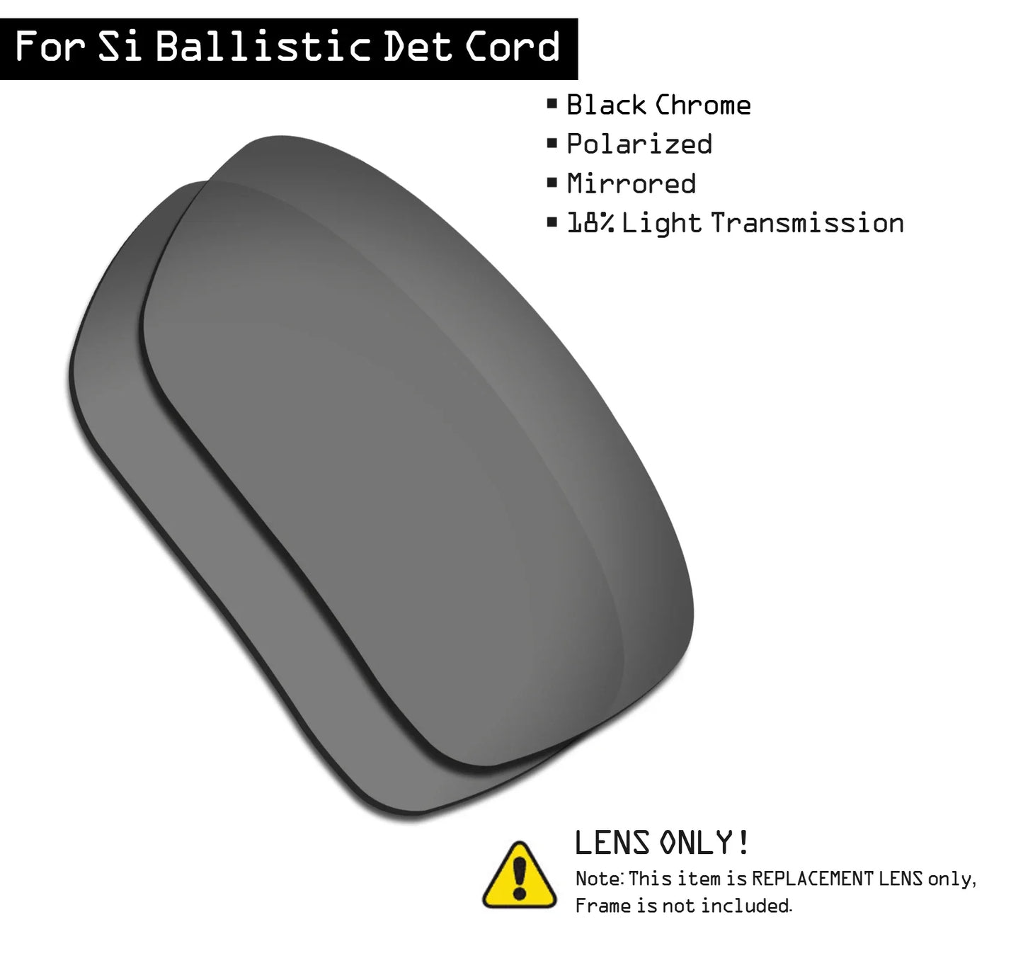 SmartVLT Polarized Replacement Lenses for Oakley Si Ballistic Det Cord OO9253 - 61mm Sunglasses - Multiple Options