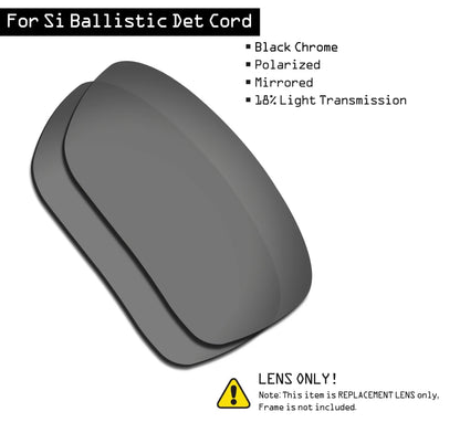 SmartVLT Polarized Replacement Lenses for Oakley Si Ballistic Det Cord OO9253 - 61mm Sunglasses - Multiple Options