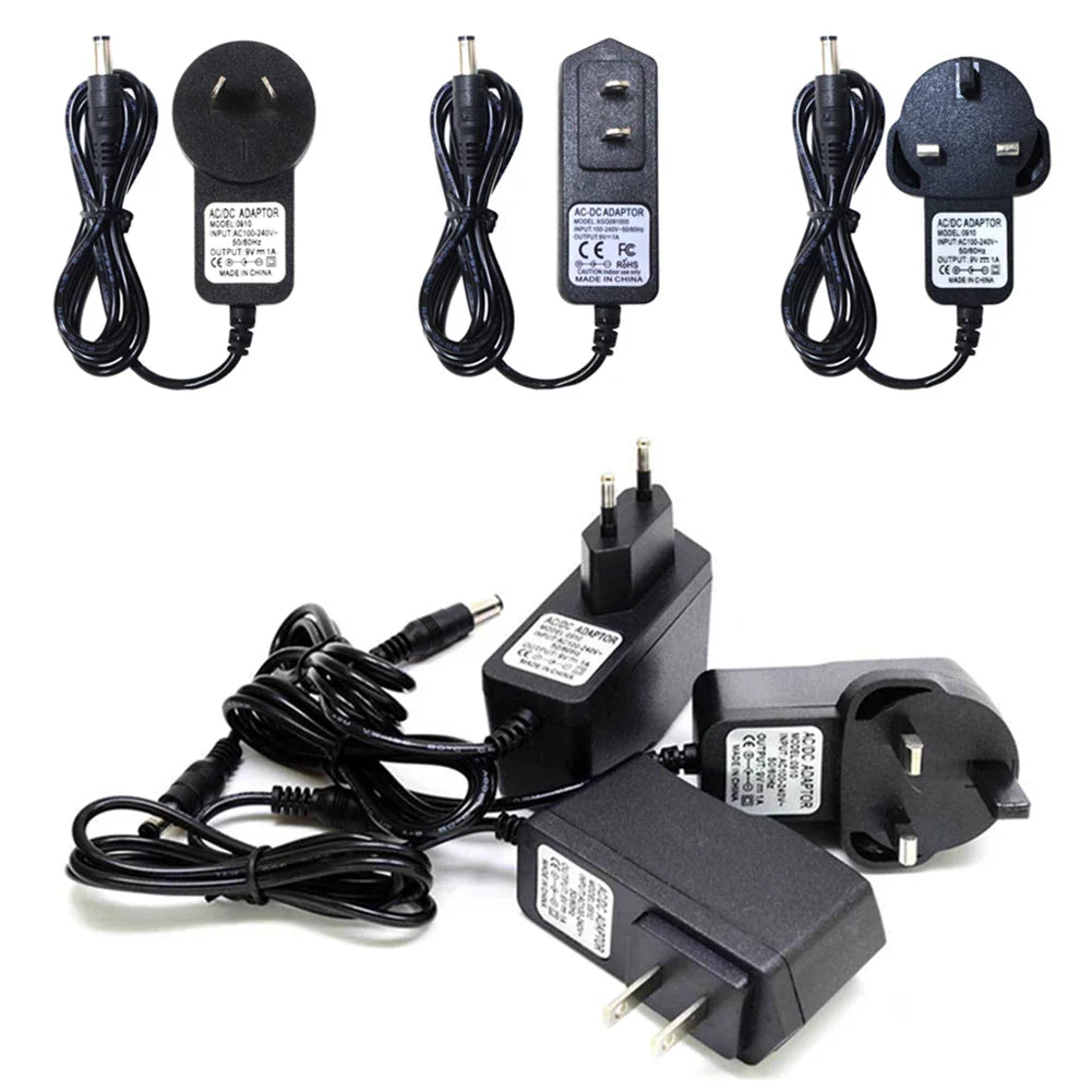 Adaptateur d'alimentation pour pédale de guitare, DC 9V 1A, pour pédale d'effet US/UK/AU/EU, accessoires pour instruments de musique