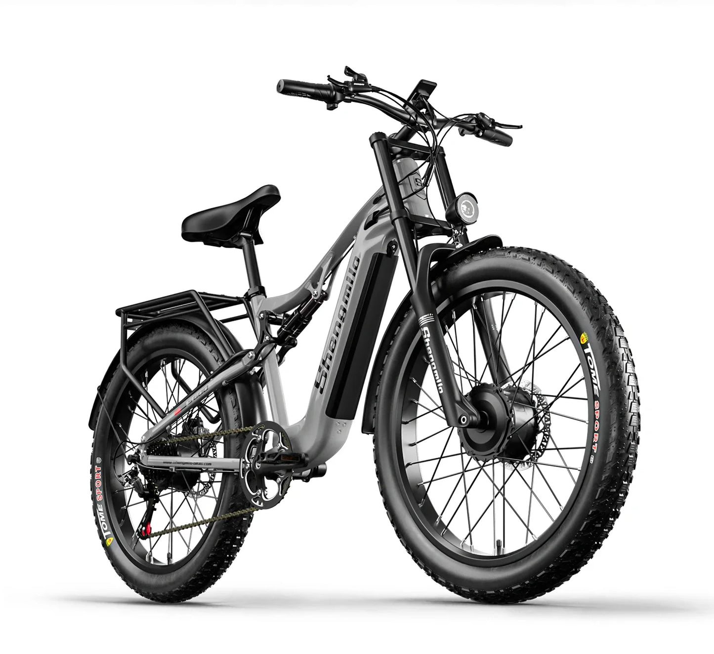 Shengmilo S600 gros pneu vélo électrique 2000W avec deux moteurs 48V17.5AH batterie 26 pouces e vélo adulte, vélo électrique de montagne