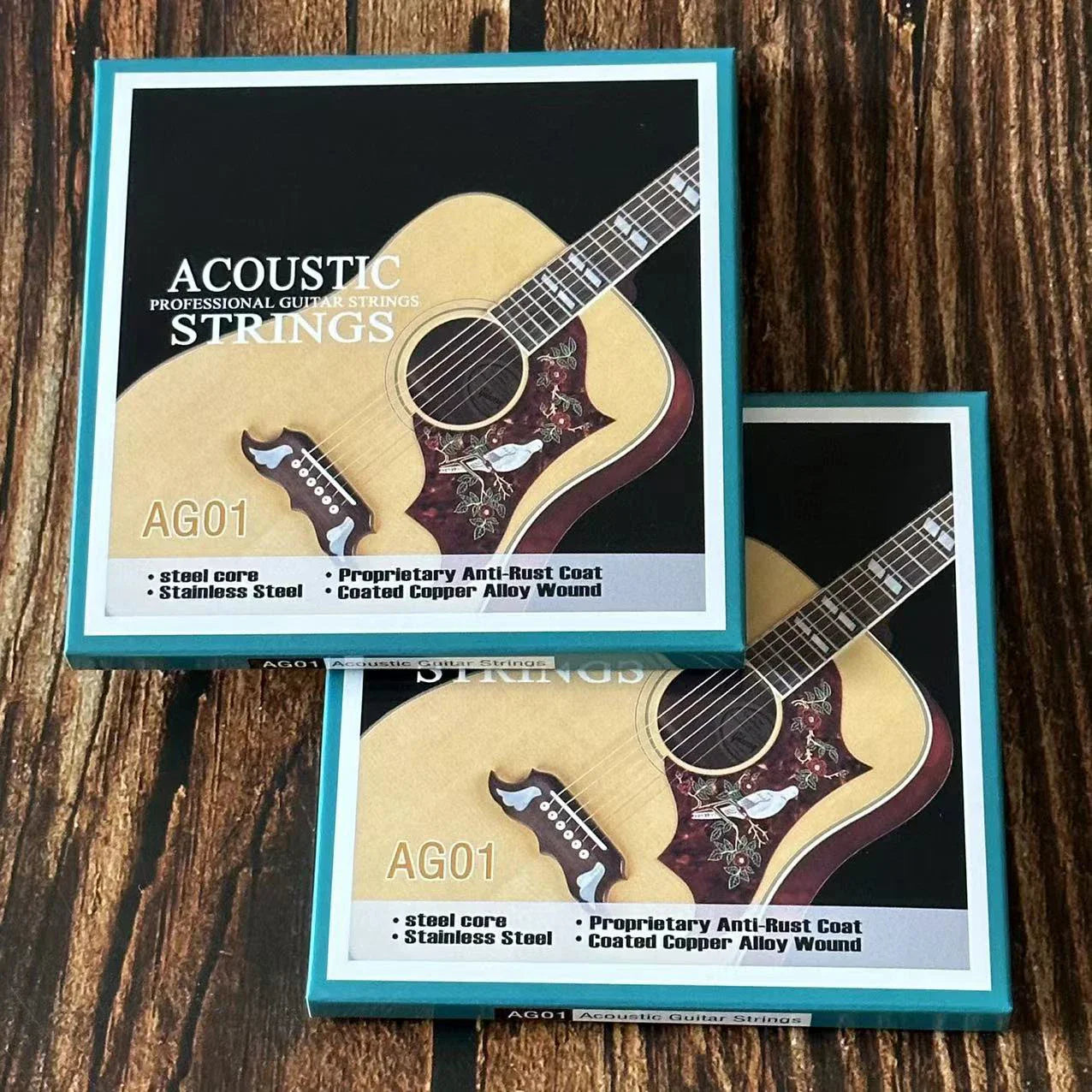 Cordes de guitare folk, un ensemble de 6 cordes de guitare acoustique, accessoires complets
