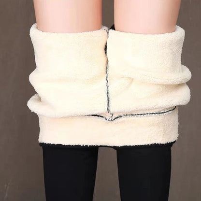 Legging taille haute sans couture pour femme avec intérieur en polaire doux, thermique, chaud, isolé, pour l'hiver. Collant polaire chaud pour femme. Vêtements d'hiver pour femme.