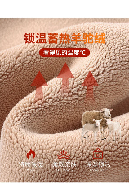 Women's Wool Leggings, Outer Wear, Fall Winter, Plus Size, Added Wool, Thick, Extra-Thick, Warm, Slimming, Cotton Thermal Pants