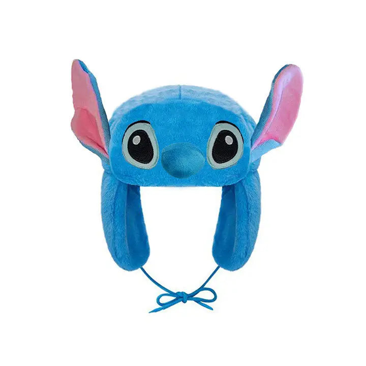 New Winter New Kuromi Spider Man Stitch Violent Bear Cartoon Hat Popular Man Women Cute Warm Ears Protection Hat New Year Gifts