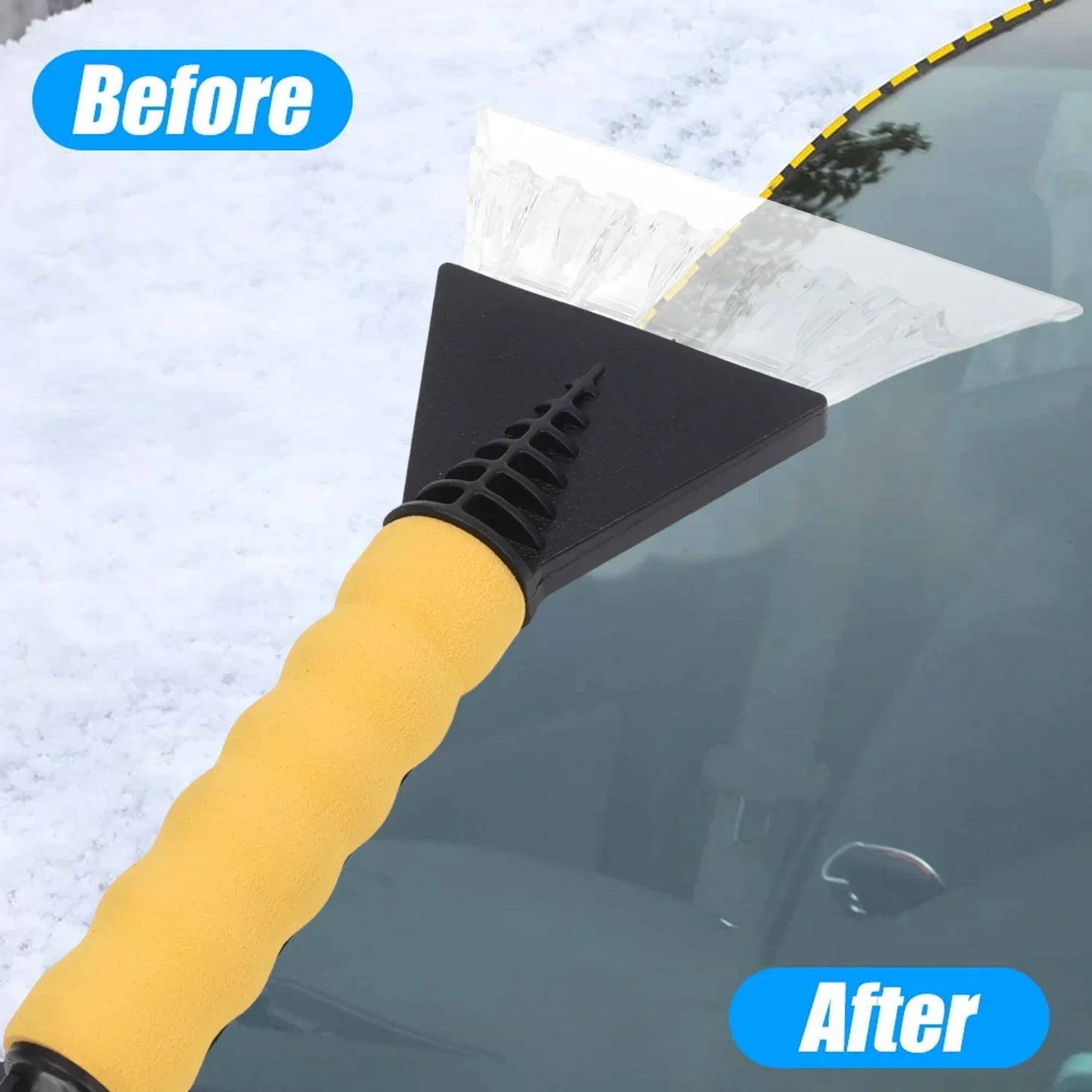 Grattoir à glace pour pare-brise de voiture, brise-glace, nettoyage rapide, brosses en verre, outil de déneigement, fenêtre automatique, hiver, pelle à neige