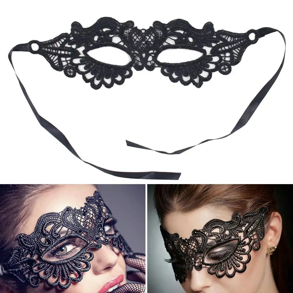 Mordarli Masque de mascarade pour femme Masque pour les yeux en dentelle pour Halloween Costume Party Masque de mascarade pour femme
