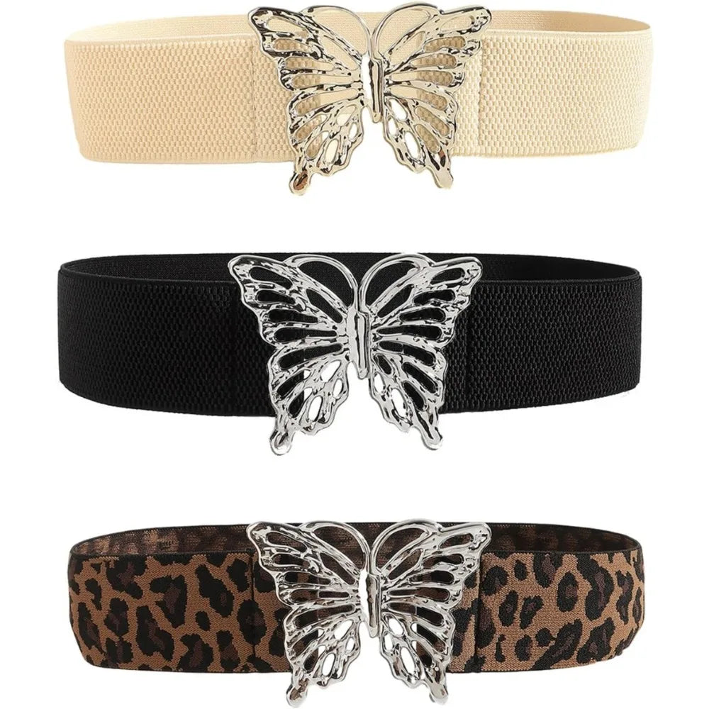 Waist Chain Elegant Butterfly Cowgirl Belt For Women Prom Banquet Club Party For Jeans Dresse Club Bar Elastic Waist Belt